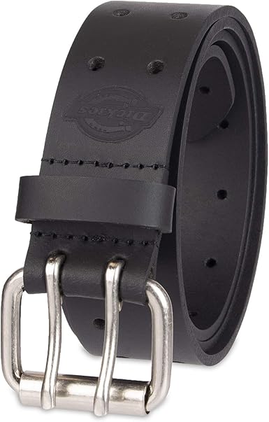 dickies double prong leather belt