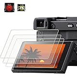 PCTC Tempered Glass LCD Screen Protector Compatible for Sony alpha A6600 A6100 A6400 A6000 A6300 A5000 Nex-7 NEX-6 NEX-5 NEX-