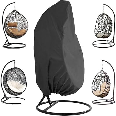 Egg Chair Cover Waterproof 210D Oxford UV Protection 190x115cm