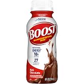 BOOST Original Nutritional Shake, Ready to Drink, Rich Chocolate, 24 Pack | Balanced, Ready to Drink, 10g Protein, 27 Vitamins &amp; Minerals, 8 FL OZ