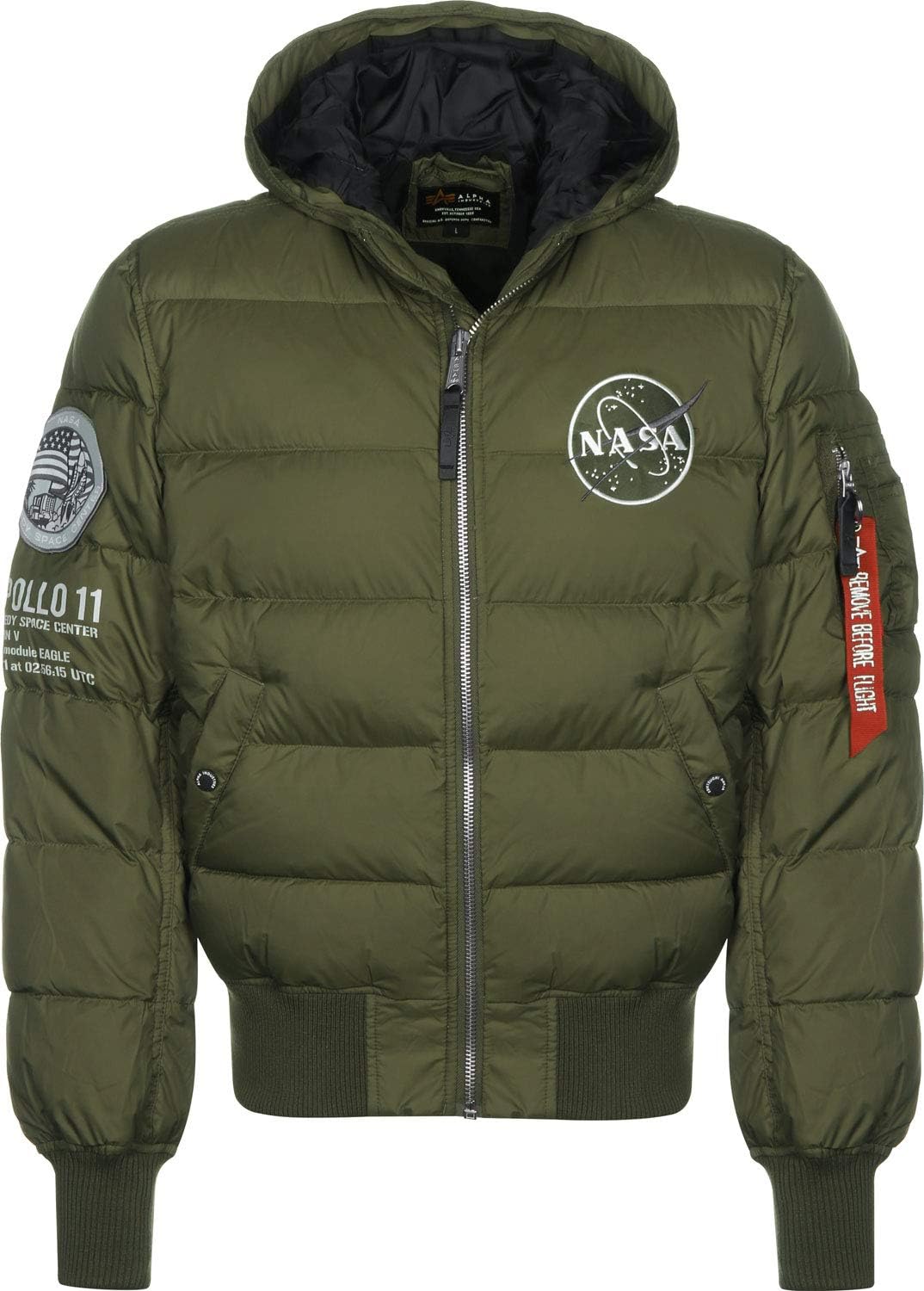 ALPHA INDUSTRIES Hooded Puffer 11 Down Jacket