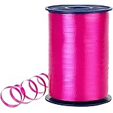 Forum Novelties Hot Pink Curling Ribbon - Hot Pink Balloon Ribbon - 500 Yards