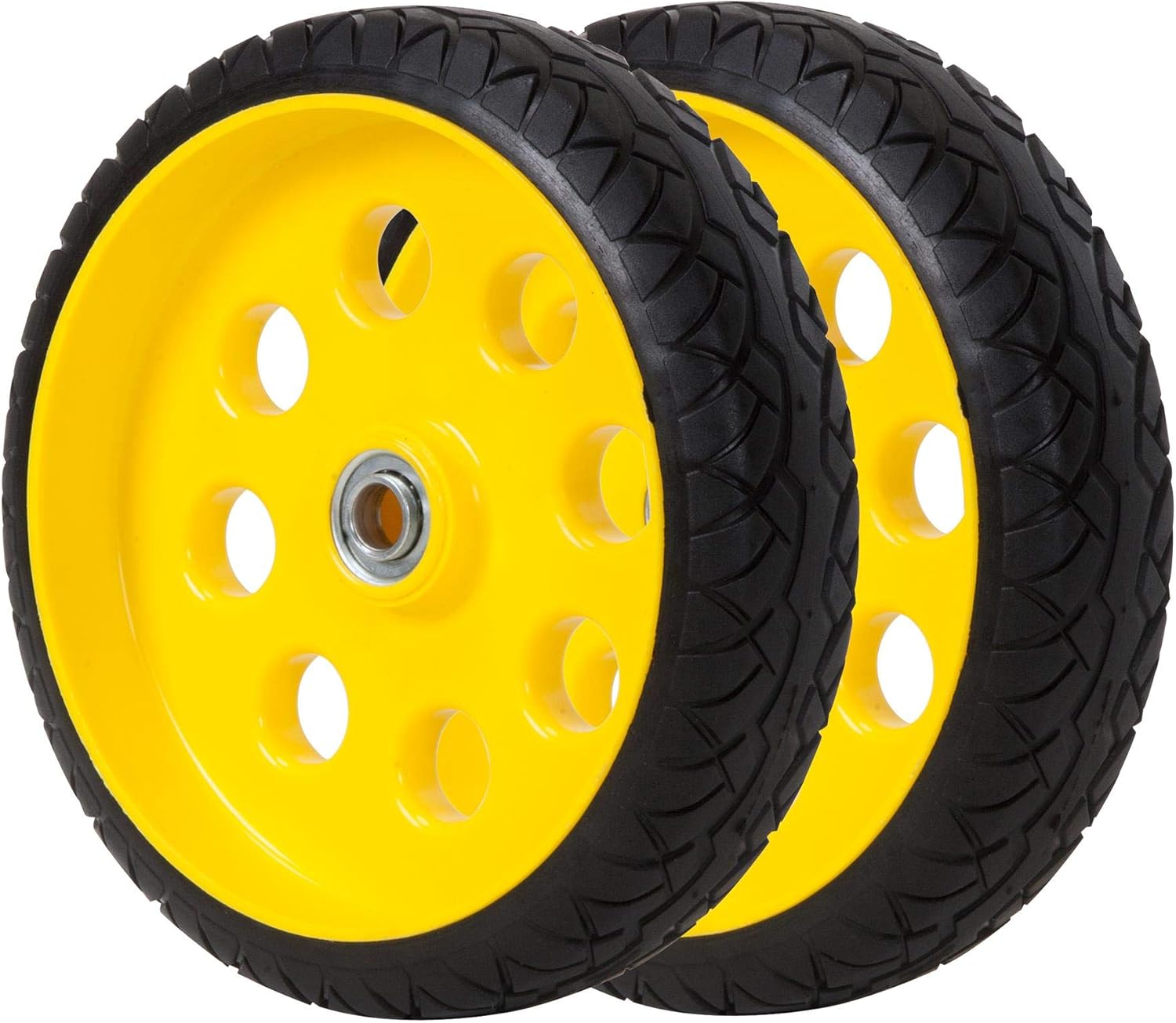 CoscoProducts COSCO 10 Inch Low Profile Replacement Wheels for Hand Trucks, Flat