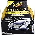 Meguiar's Gold Class Carnauba Plus Premium Paste Wax Bundle With Foam Pad & Microfiber Cloth (3 Items)