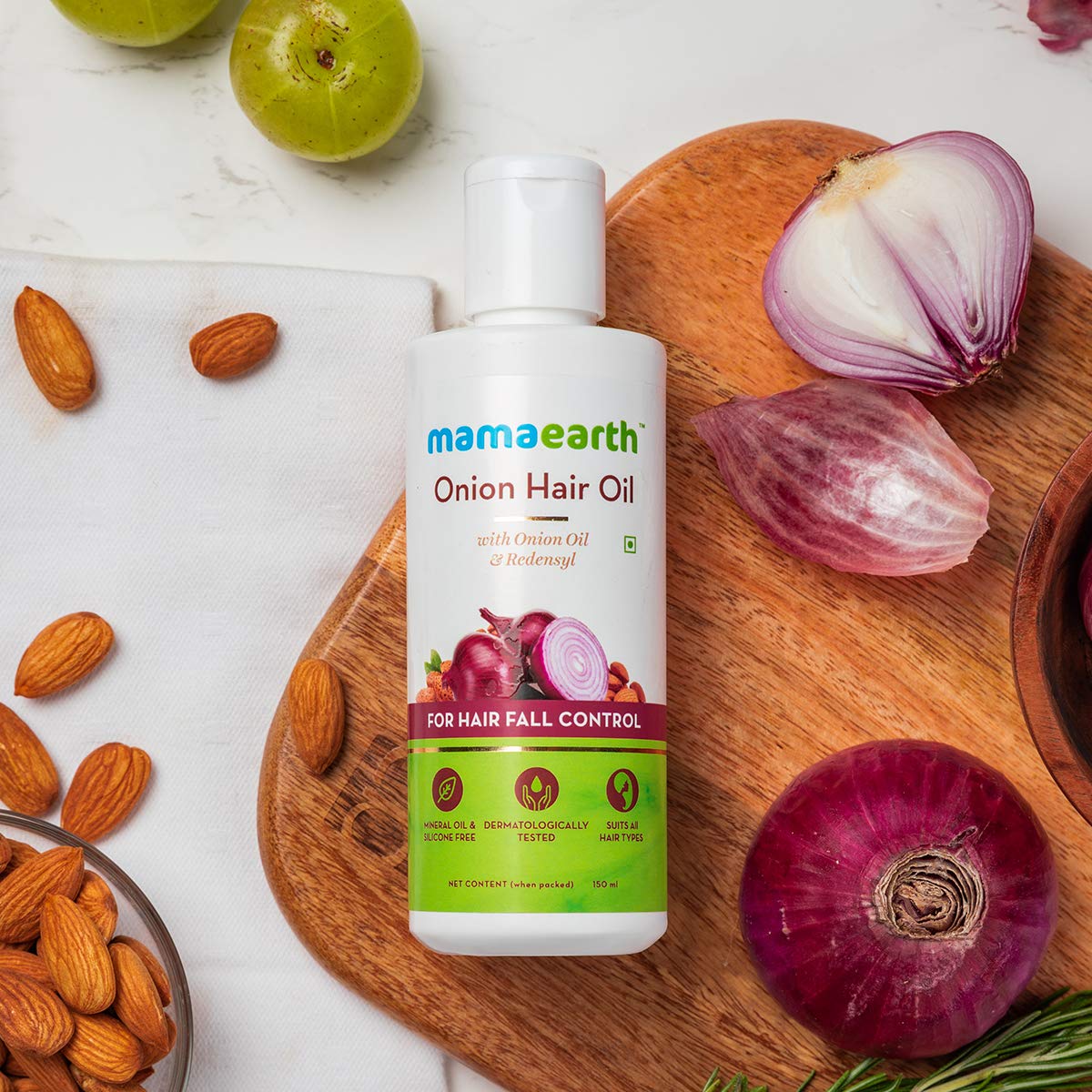 Mamaearth Onion Oil for Hair Growth & Hair Fall Control with Redensyl