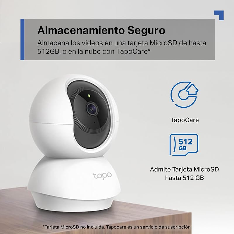 Tp-link tapo c200 - wifi câmera ip câmera de vigilância 360° fhd 1080p, visão noturna, notificações em tempo real, suporta cartão sd, detecção de movimento, controle remoto, compatível com alexa