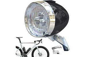 Retro Biks Headlight, Vintage Retro Bike Front Light Lamp, 3 LED Riding Light, Rechargeable Electric Scooter Lights