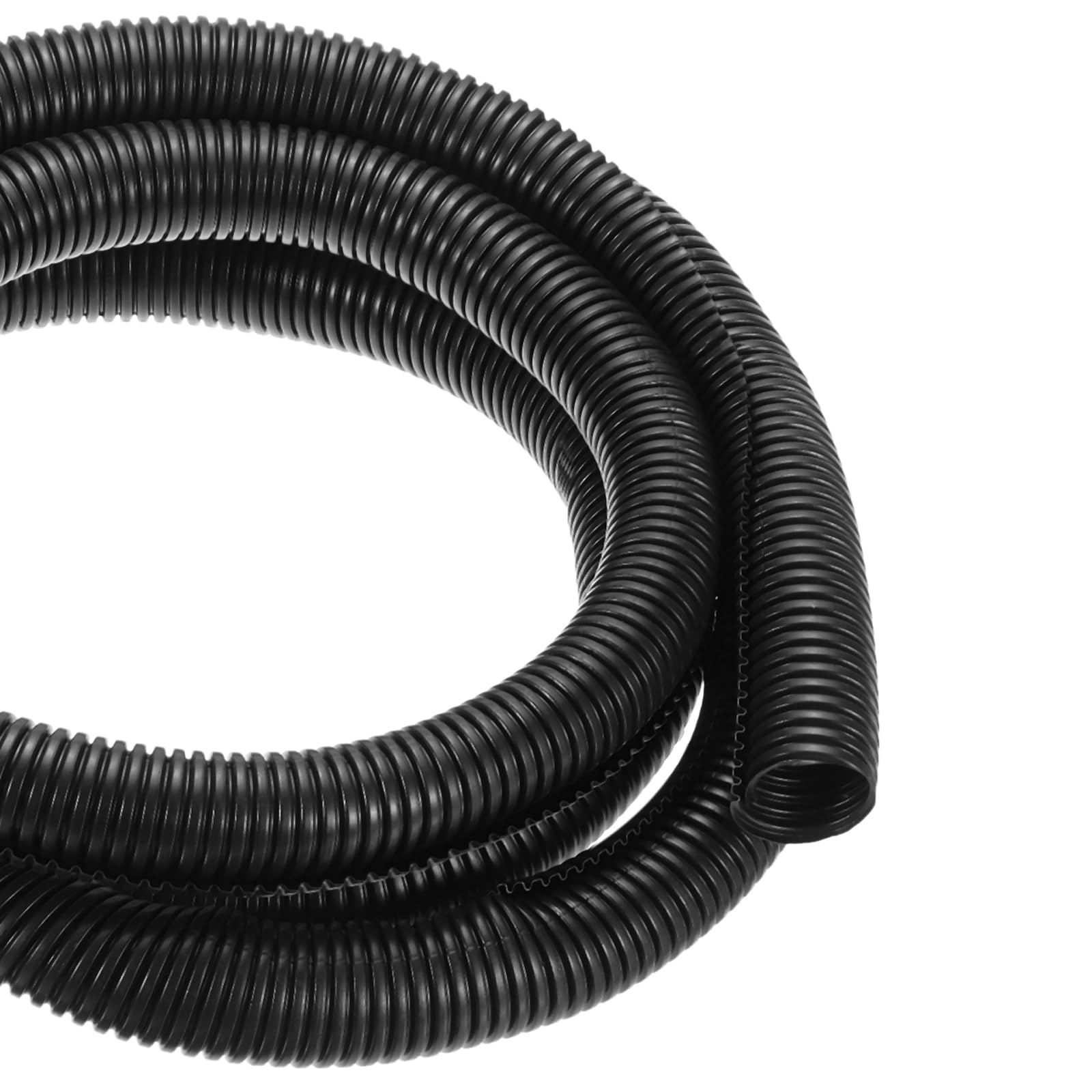 DMiotech 3meter Wire Loom Split Tubing 31.8mm, Cord Protectors from Pet Flexible Conduit Cable Management for Office, Home, Garden, Black