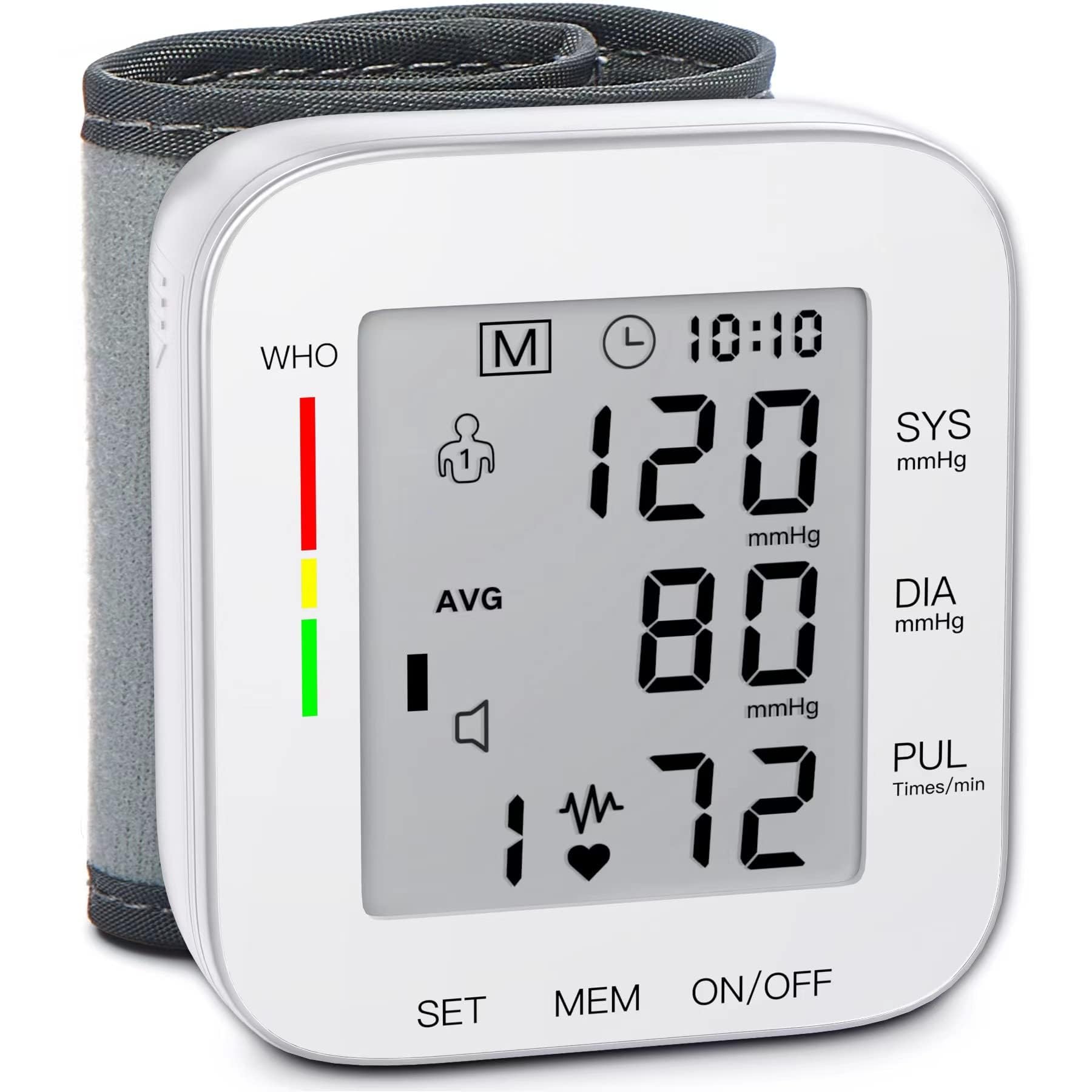 MMIZOO Wrist Blood Pressure Monitor Large LCD Display BP Machine MMIZOO Wrist Blood Pressure Monitor Large LCD Display BP Machine