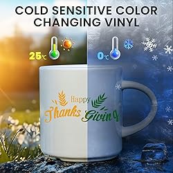 HTVRONT Cold Color Changing Permanent Vinyl - 12" X