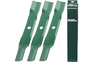 UDC Parts GY20852 Mower Blades 48 Inch for John Deere D140 E140 S140 Z355E GX21784 GX21786 S170 E170 LA130 LA145 D160 S160 E160 E150 D155 Z245 Z255 GX21785 AM137757 AM141035/High Lift Mulching/3 Pack
