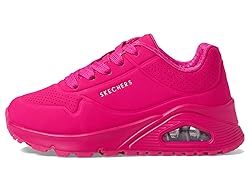 Skechers Girls Uno Gen1-Neon Glow Sneaker, Hot