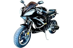 BELMONTE BIKES 200cc Automatic Motorcycle, Venom X18R Black, RX-6 Auto, WASP 200, Fully Automatic Transmission, Street Legal Sport Bike, LED Headlights, Digital Speedometer, Moto for Adults, No Gears Full Auto