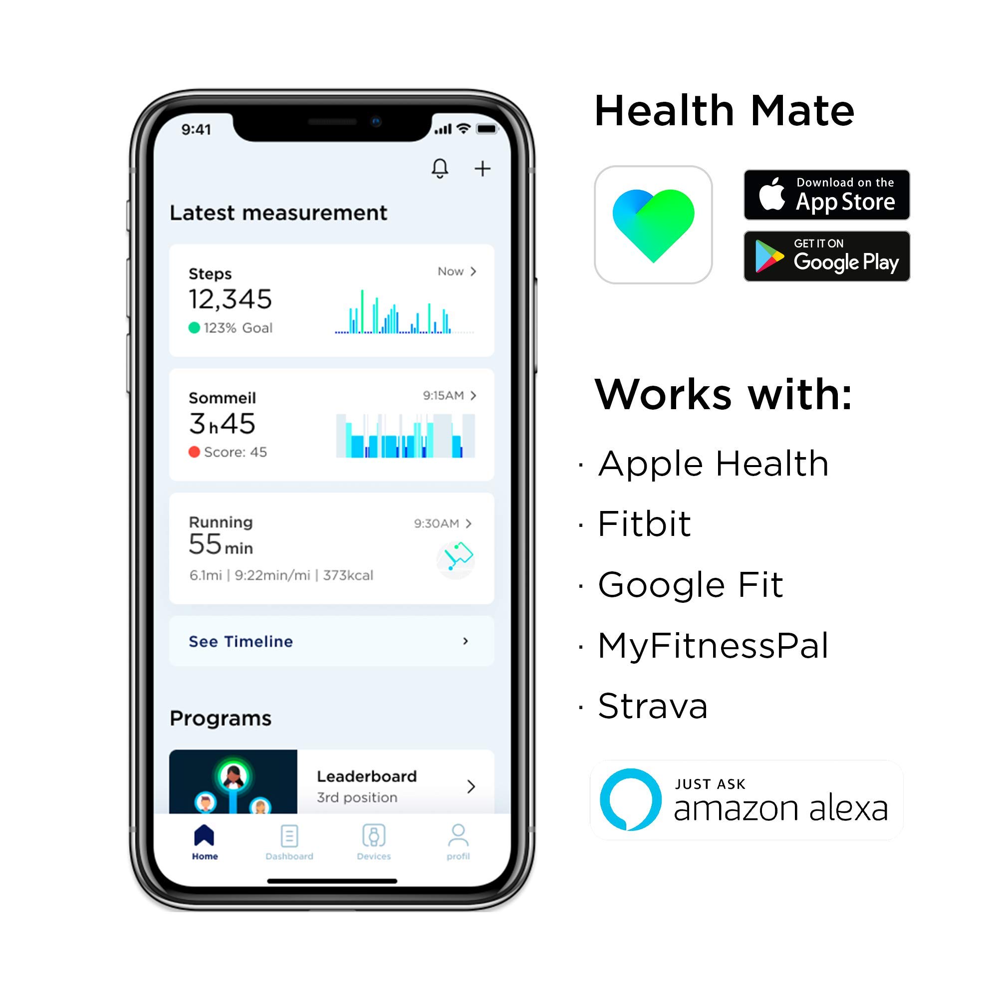 Withings Steel HR Hybrid Smartwatch Activity Tracker with Connected GPS, Heart Rate Monitor, Sleep Monitor, Smartphone Notifications, Waterproof and a Battery Life of 25 Days