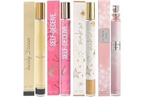 CLOTHES OF SKIN 4 Pack Perfumes for Women (4x35ml),Stocking Stuffers,Christmas Gifts for Women,Teengirls,Travel Size Perfume Gifts,Natural Fruity Floral Fragrances Eau de Toilette Long Lasting Cologne Perfumes Spray