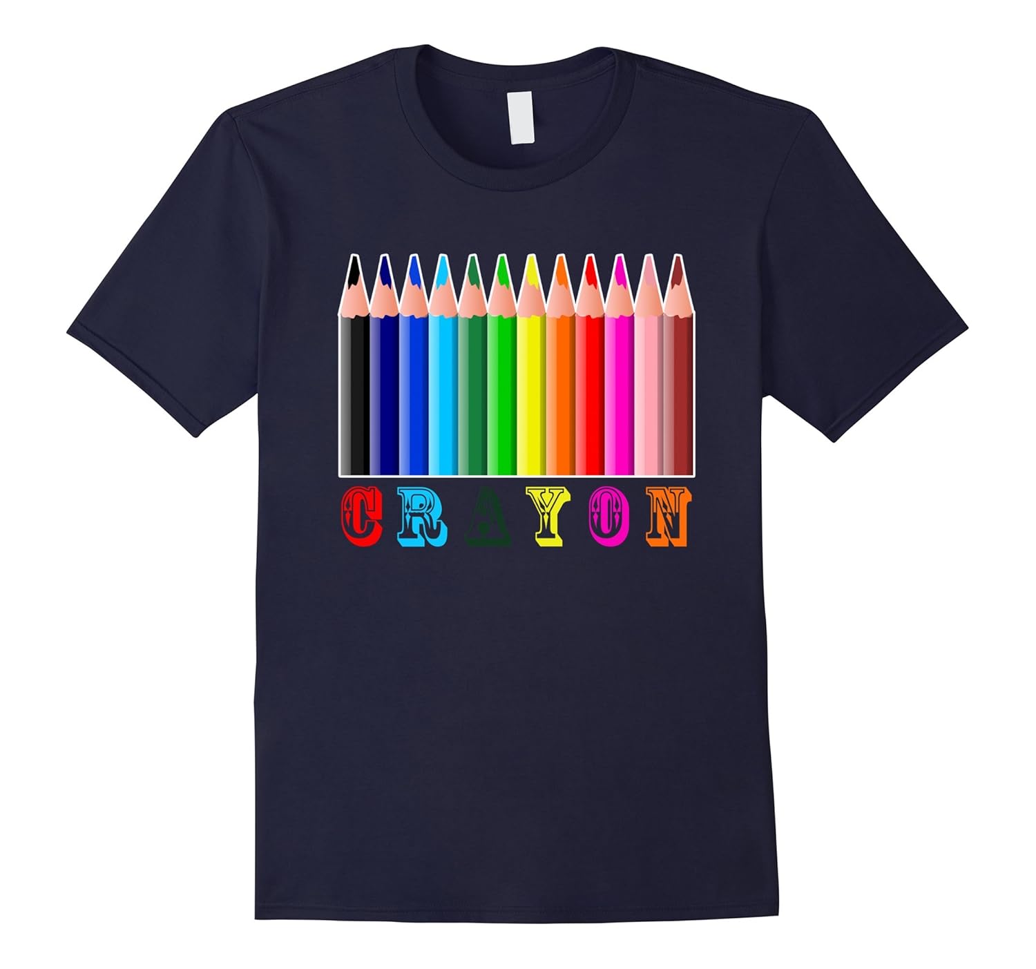 Blue Crayon Box Group Costume Halloween T-Shirt-ANZ