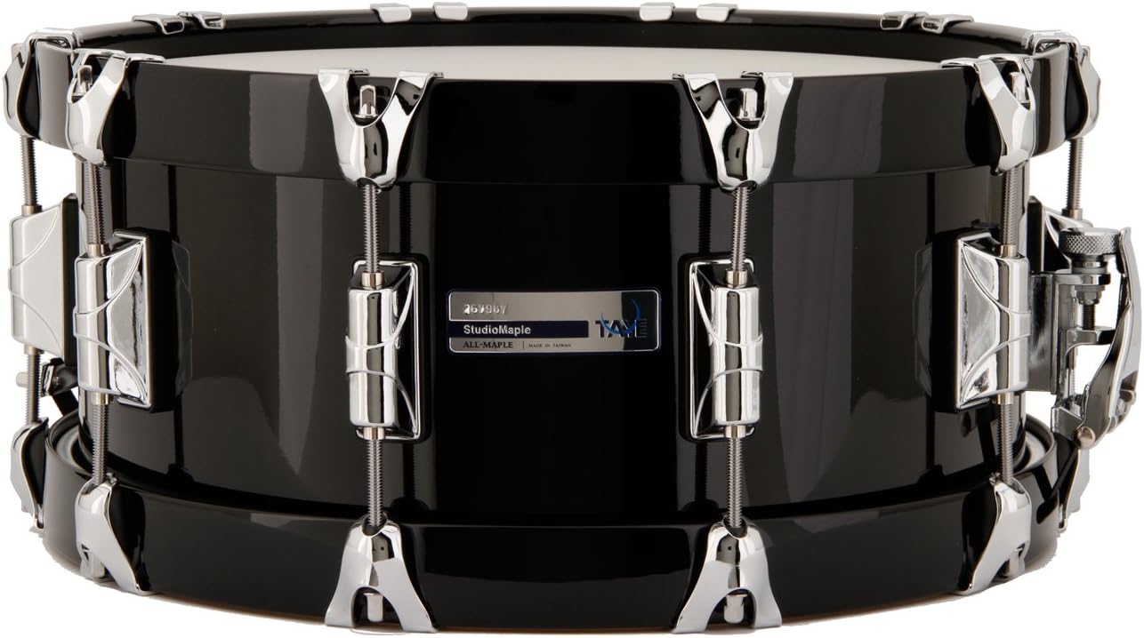 Taye Drums 14" X 7" Studio Maple Wood Hoop Snare Drum Piano Black