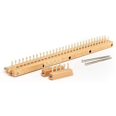 Authentic Knitting Board KB6492 5/8" Gauge Knitting Loom, solid hardwood