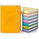 Pocket Small Notebook Journals, 8 Pack (8 Candy Color) Mini Notebook 3.7x5.7 Butterfly Journaling Notebooks for Women Men, A6 Hardcover Lined Note Pads with Pens for Work, Business, Travel Journal, Office Supplies