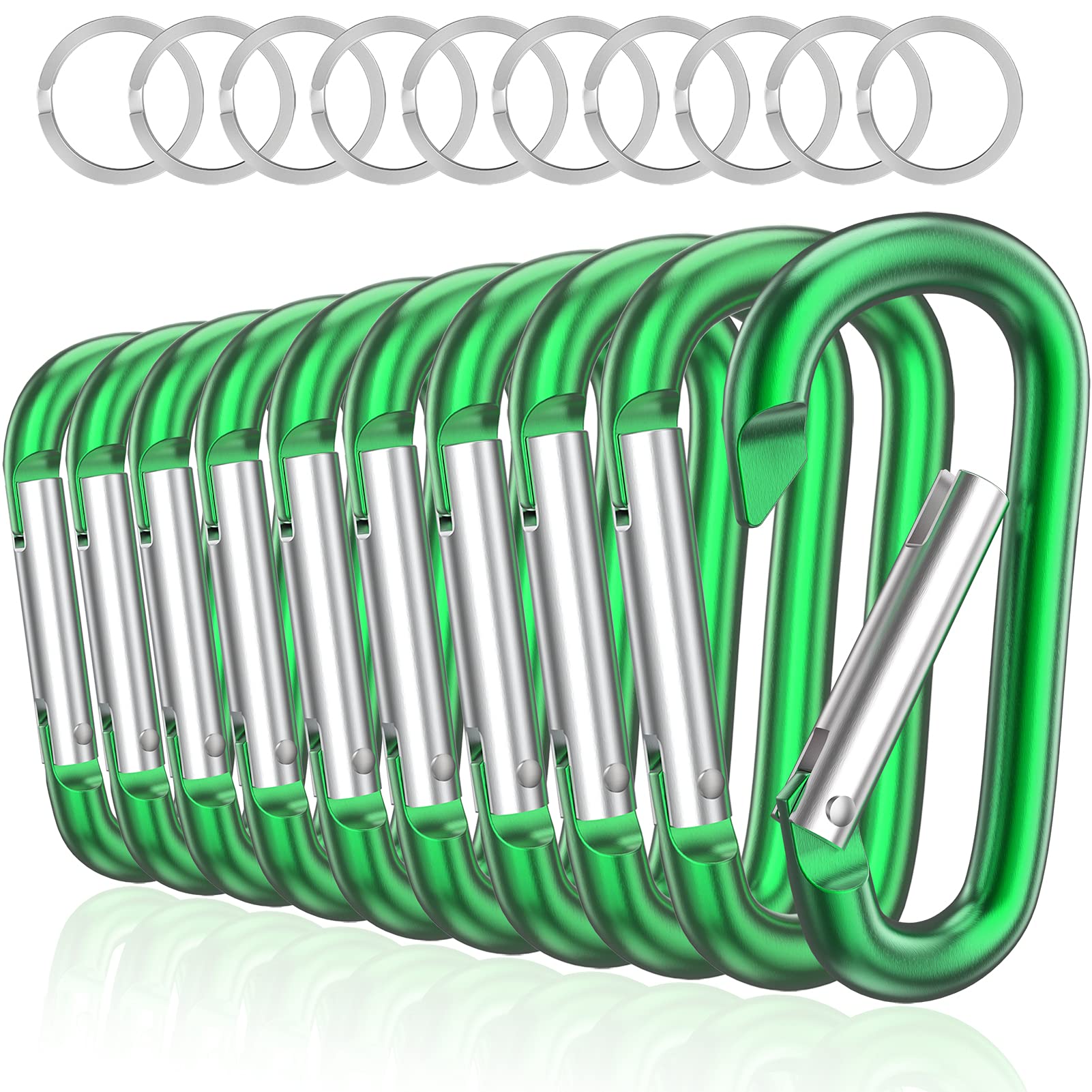 3" Aluminum Carabiner D Ring