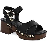 MIA Women's Finna Crossover Strap Platform Sandals