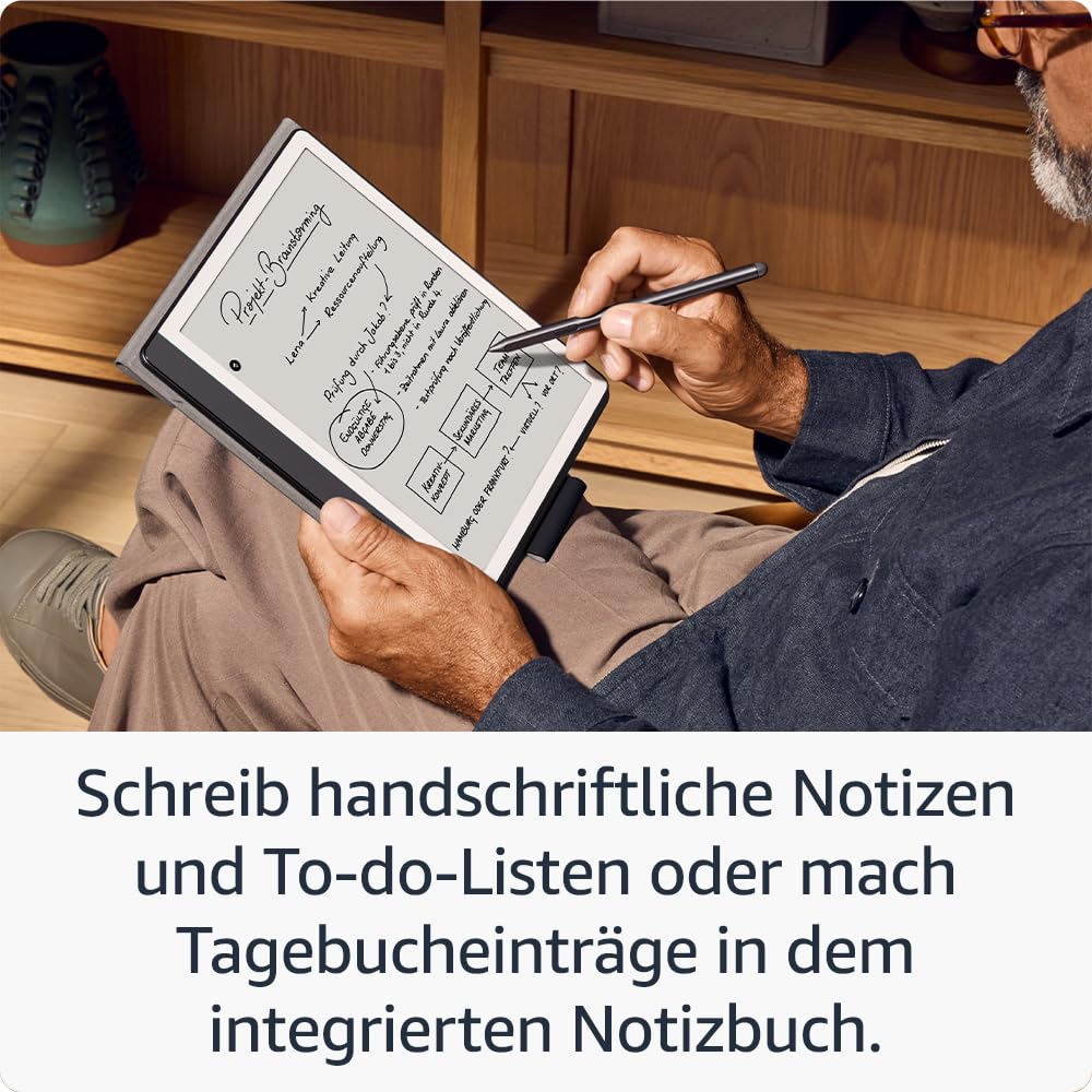 Kindle Scribe (2024 Release) 32 GB, ein Amazon Plant Based Cover und ein Amazon Powerfast 9W Netzteil 4