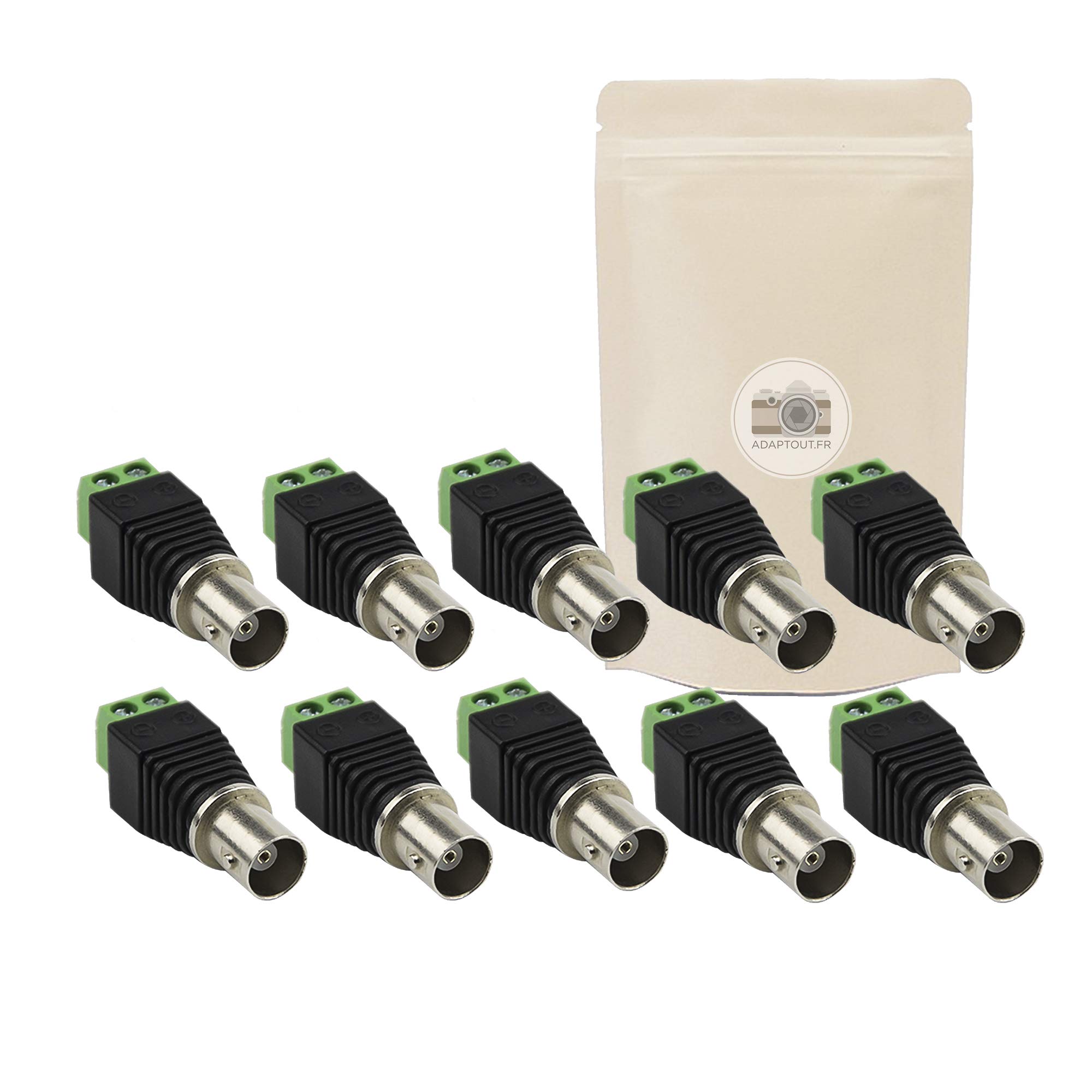 10x Domino BNC Female Adapter 2 inputs without connector Video s-Video VGA 15 Pin Female to VGA 15 Pin Female to VGA 15 Pin Female Adapter