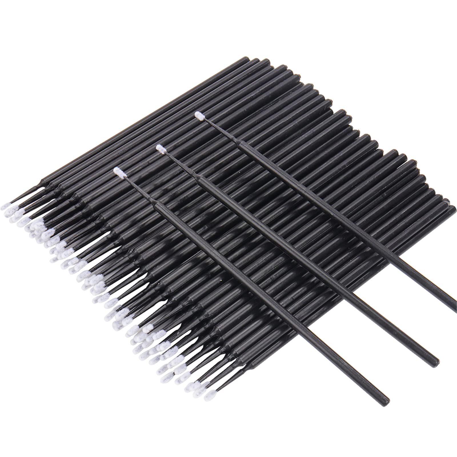 Photo 1 of 400 PCS Micro Applicator Brushes Disposable Eyelash Extension Microswab Mascara Wands Brush For Lash Remover Brush Tools Black(head diameter 1.5mm)