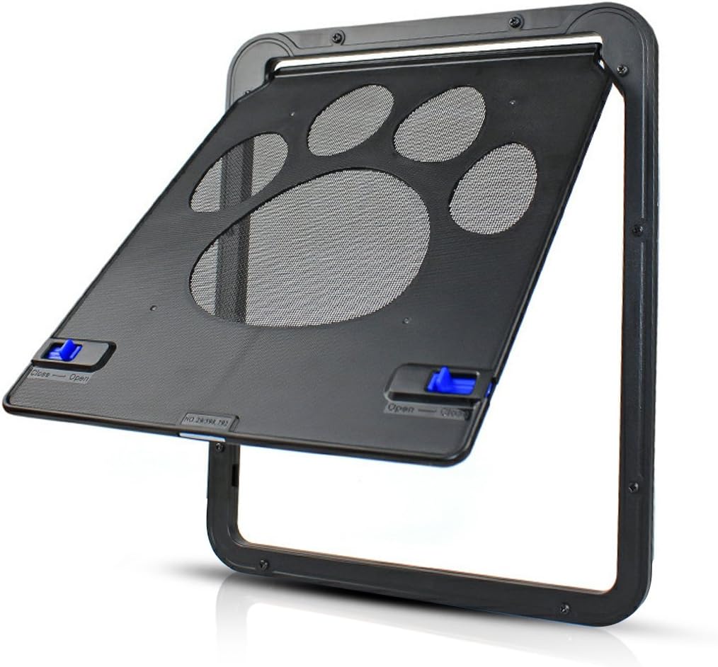 PETCUTE Cat Flap Magnetic Cat door Pet Screen Door Pet Door Dog Flap For Small Dogs&Cats, Black - Image 5
