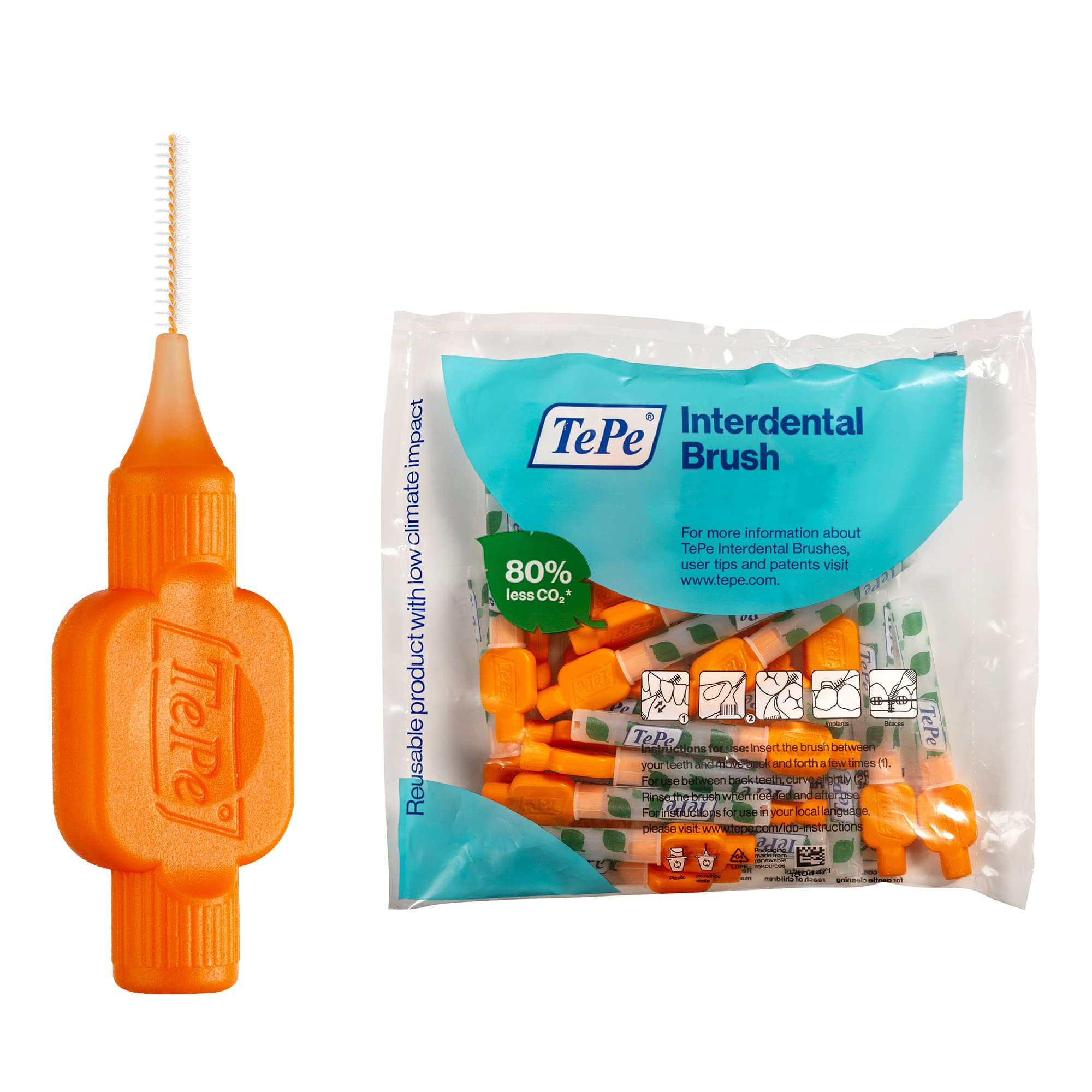 Tepe Original Interdental Brushes 0,45 Mm Orange 25Pcs