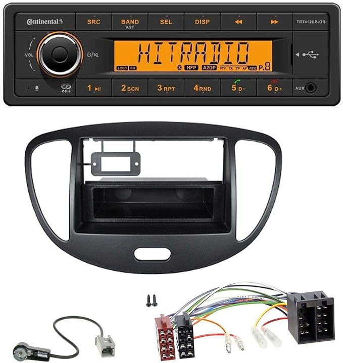 Continental TR7412UB MP3 Bluetooth AUX USB Car Radio Amazon.co.uk