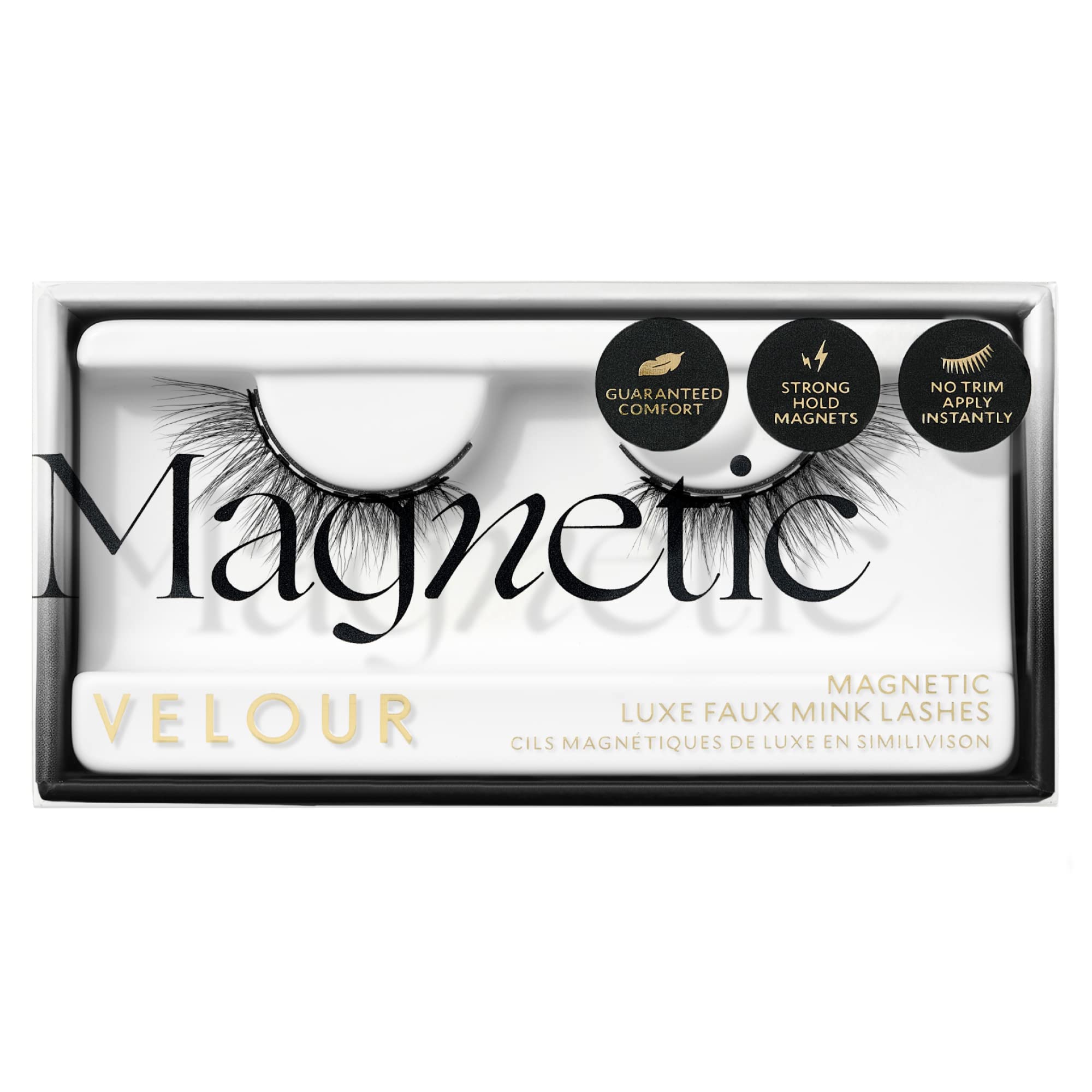 Photo 1 of VeVelour Magnetic Eyelashes, Luxurious False Eyelashes, Reusable Lashes, Wear up to 30x & Vegan, All Eye Shapes, Natural Lashes, Magnetic Eyeliner not Included (Electromagnetic)