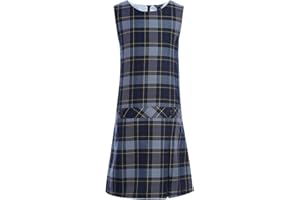 Tommy Hilfiger Girls Sleeveless Plaid Jumper Dress, Kids School Uniform Clothes