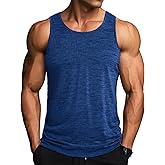 MAGCOMSEN Men's Tank Tops Quick Dry Workout Sleeveless Gym Muscle Shirts Athletic Bodybuilding Tee Shirt
