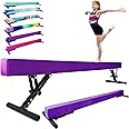 FC FUNCHEER Adjustable balane Beam for Kids - 8FT Gymnastics Beam - high and Low Floor Beam for All Gymnastic Levels-Professional Gymnastic Equipment for Home and Gym Center