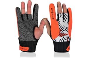 MUMIAN Professional Anti-Skid Bowling Gloves Comfortable Bowling Accessories Semi-Finger Instruments Sports Gloves Mittens for Bowling