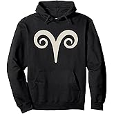 Aries Zodiac Sign Symbol Aries Logo Horoscope Love Aries Pullover Hoodie