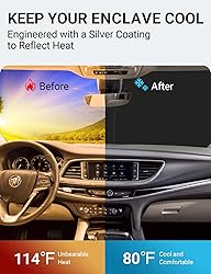 Proadsy 2024 Upgrade Front Windshield Sun Shade