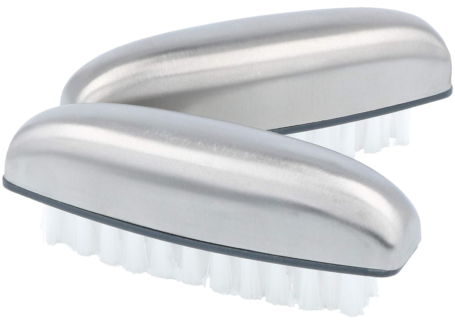 comfour® 2 hand washing brushes, nail brushes made of stainless steel