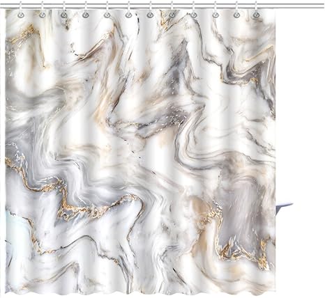 Amazon Com Muatoo Shower Curtain Marble Ink Texture Background Pattern Can Used For Wallpaper Or Skin Wall Tile Luxurious Graphic Print Polyester Fabric Bathroom Decor Sets With Hooks 72 X 78 Inches Home