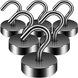 Neosmuk Magnetic Hooks 40lb+ Heavy Duty Cruise Ship Useful Magnet Hooks Gunmetal