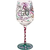 Top Shelf 40-ish Birthday Novelty Wine Glass