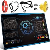 KooMall 36x24 Inch Anti Static Rubber Mat Kit for ESD Sensitive Electronic Device Repair, Soldering, PC Building, Assembly, Table Work, With Grounding Plug Cord, Antistatic Wrist Strap, Heat Resistant