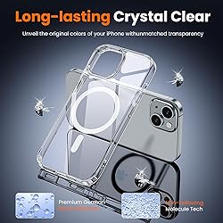 toushion 3 in 1 for iPhone 15 Case Clear with