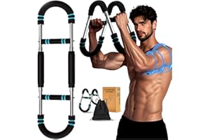 Huitban Twister Arm Trainer, 60-100lb Adjustable Chest & Arm Workout Tool, Arm Strengthener for Men & Women, Portable Detachable Upper Body Fitness Machine for Home & Gym