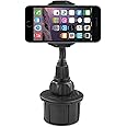 Macally Car Cup Holder Phone Mount [Upgraded], Adjustable Gooseneck Cell Phone Holder Car Mount - Easy Cup Phone Holder Clamp