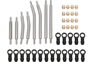 MEUS RACING TRX4M Links High Clearance Links Linkages Kit for Traxxas TRX4M Defender Bronco 1/18 RC Crawler Car Upgrade Parts(Silver)