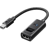 Cable Matters Active 8K Mini DisplayPort 1.4 to HDMI 2.1 Adapter, Black | 8K@60Hz / 4K@240Hz, Unidirectional Mini DisplayPort to HDMI 2.1 Cable Adapter