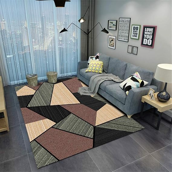RUGS-YZ Modernas Design Geométrico Multicolor Alfombra Salon de Salón