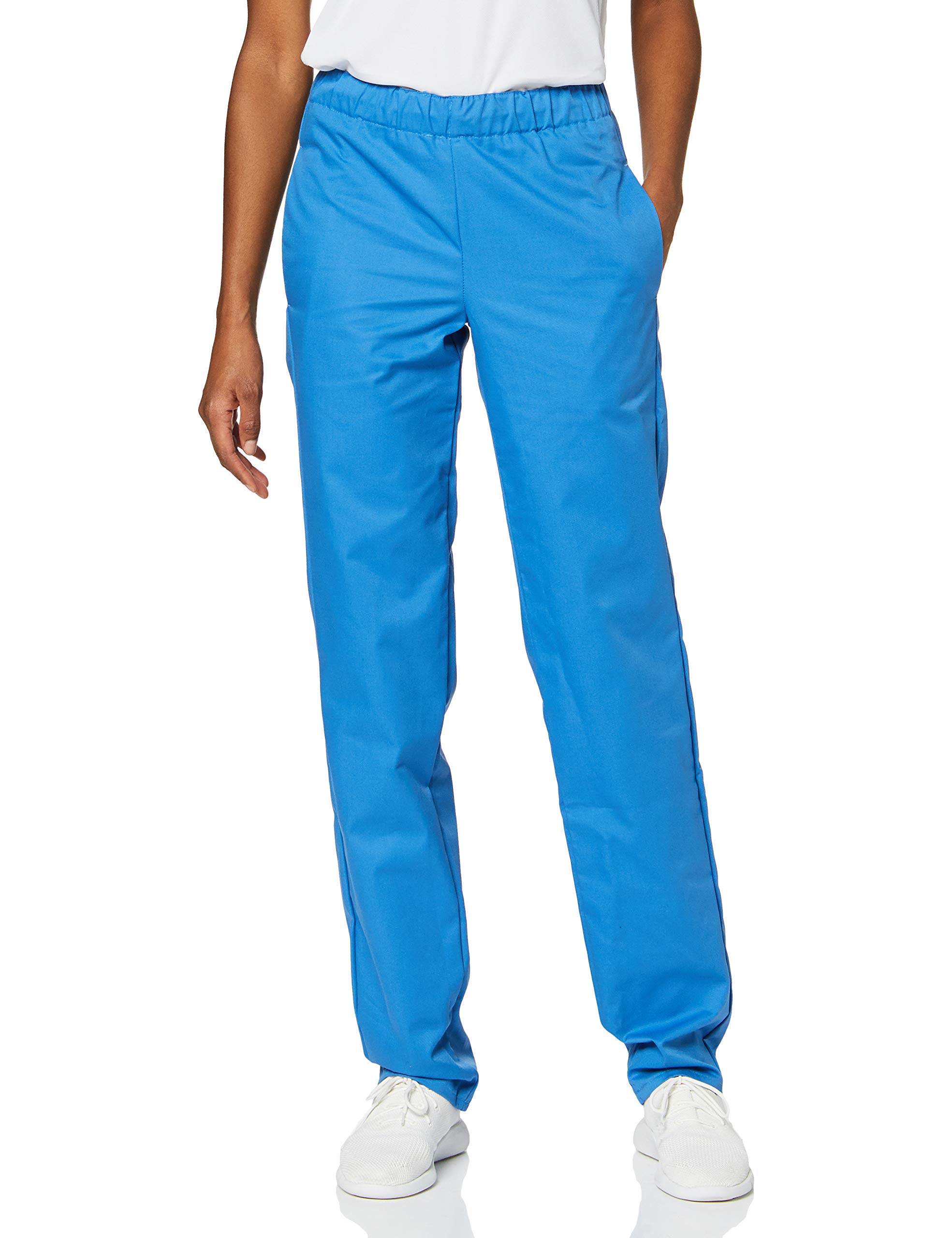 BP 1645-400-0116/XSl, Unisex trousers, with elasticated waist 215,00 g/m², fabric blend, Color azure blue, Size XSl